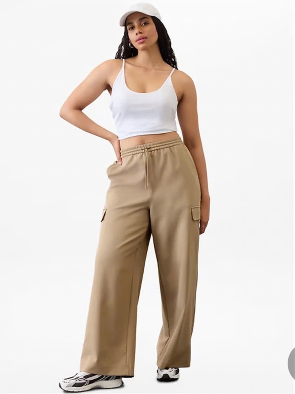 Athleta Promenade Cargo Pant in Khaki